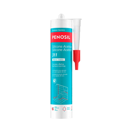 Silicona acética cocinas y baños blanca 311
