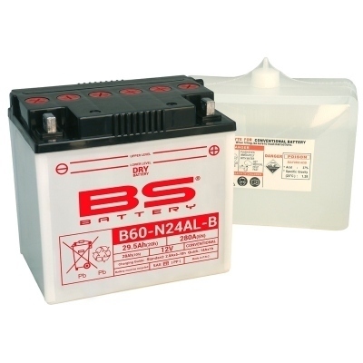 BS BATTERY Battery High performance with Acid Pack - B60-N24AL-B 310550