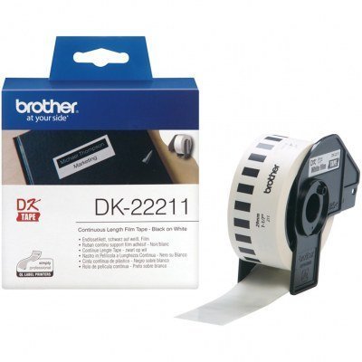 Etiquetas cinta continua brother blanca dk22211 29mm