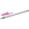 Bic Cristal Fun Boligrafo de Bola - Punta Gruesa de 1.6mm - Tinta con Base de Aceite - Color Rosa