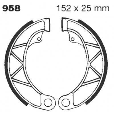 Zapatas de freno estándar EBC 958