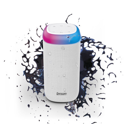 Hama - Shine 2.0 Altavoz portátil estéreo Blanco 30 W