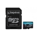 Kingston - Tarjeta de memoria flash (adaptador microSDXC a SD Incluido) - 256 GB - A2 / Video Class V30 / UHS-I U3 / Class10 - microSDXC UHS-I