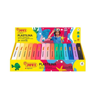 JOVI C.15 PASTILLAS DE PLASTILINA 150G COLORES SURTIDOS