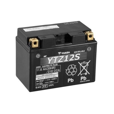 Yuasa battery YTZ12S Wet Charged (cargada y activada) YTZ12S