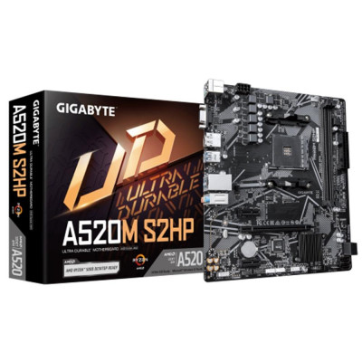 Placa base gigabyte a520m s2hp am4 matx - 2x ddr4
