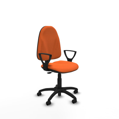 Algarra CP bali naranja brazos fijos base poliamida ruedas autofrenantes 50mm
