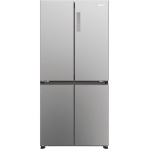 Frigorífico americano Haier HCR3818ENMM, 185 x 83 cm, 4 puertas, No Frost, display, inox