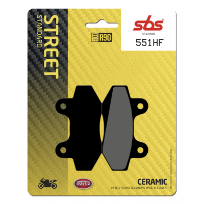 HF Street Ceramic Organic Brake Pads SBS 551HF