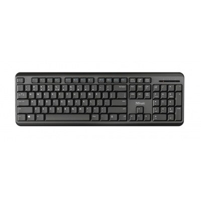 Trust TK350 Teclado Inalambrico USB - Silencioso - Teclas Multimedia - Resistente a Vertidos
