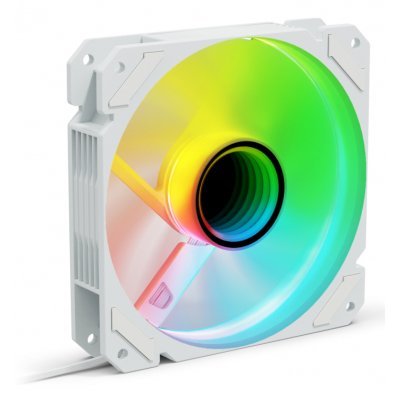Ventilador caja sharkoon mirror pwm rgb reverse blanco