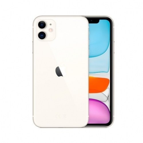 Telefono movil smartphone apple iphone 11 128gb white sin cargador - sin auriculares - a13 bionic - 12 + 12mpx - 12mpx - 6.1pulgadas