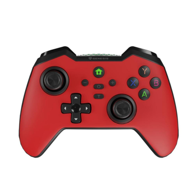 Gamepad genesis mangan 400 inalambrico para pc - switch - mobile rojo