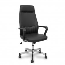 Piqueras y Crespo Sillón de dirección Opti520 basculante similpiel negro