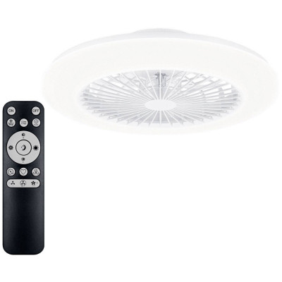 Ventilador de techo Philips Amigo Flat Fan - 60+25W | LED CCT hasta 6500K | Mando a distancia | Color Blanco