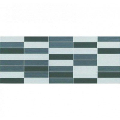 AZULEJO PASTA ROJA 25 X 50 CM. MOSAICO MIX GRIS