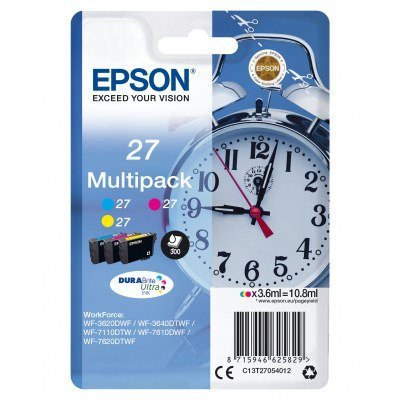 Epson T2705 (27) Pack de 3 Cartuchos de Tinta Originales - C13T27054012