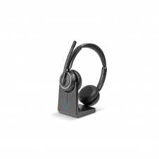 Lindy L118 Auriculares Inalámbrico Diadema Oficina/Centro de llamadas USB Tipo C Bluetooth Base de carga Negro