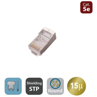 Conector rj45 wp wpc - mdp - 882 - 5f - r15 cat. 5e macho
