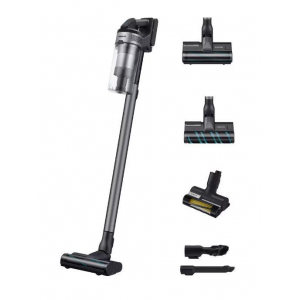 Aspirador escoba Samsung VS20B75ACR5/WA Jet 75E Complete, 200W, con cepillo mascotas, Inverter, 86dB, 0.8 litros, 21.6V, cromo negro