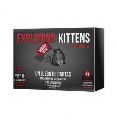 Juego de mesa asmodee exploding kittens nsfw pegi 18