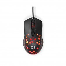 Nedis GMWD410BK ratón mano derecha USB tipo A Óptico 7200 DPI