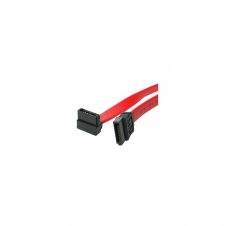 StarTech.com Cable SATA 0,45m Acodado en ?ngulo Recto - 18in Pulgadas Cable Serial ATA - Rojo