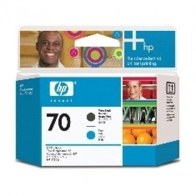 Cabezal impresion hp 70 c9404a cian - negro mate z2100 - z3100 - z3200