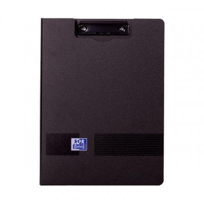 Oxford Live & Go Carpeta con Pinza Metalica - Fabricada en Polifoam - Bolsillo Interior - Color Negro