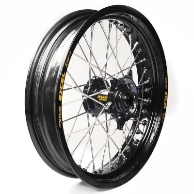 Rueda completa Haan Wheels aro negro 17-3,50 buje negro 1 35606/3/3 1 35606/3/3