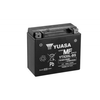 Yuasa battery YTX20L-BS Combipack (con electrolito) YTX20L-BS