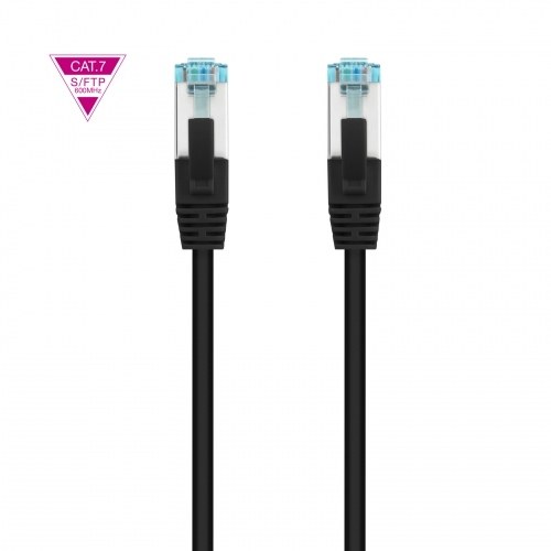 CABLE RED CAT.7 LSZH SFTP PIMF AWG26 NEGRO 50 CM