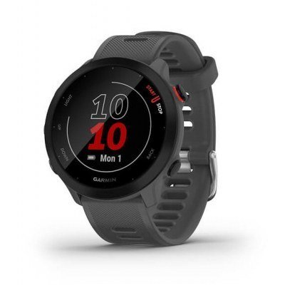 Reloj smartwatch garmin forerunner 55 bluetooth gps 42mm mip gris resistencia agua 5atm pulsómetro sueño