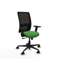 Piqueras y Crespo Zulema sincro malla negra bali verde brazos 2D base nailon ruedas 65mm nailon