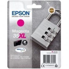 Cartucho tinta epson c13t35934010 magenta xl durabrite ultra ink 35xl - 1900 paginas - candado