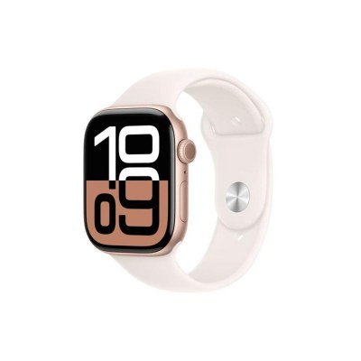 Apple Watch Series 10/ GPS/ 46mm/ Caja de Aluminio Oro Rosa / Correa Deportiva Rosa Rubor M/L