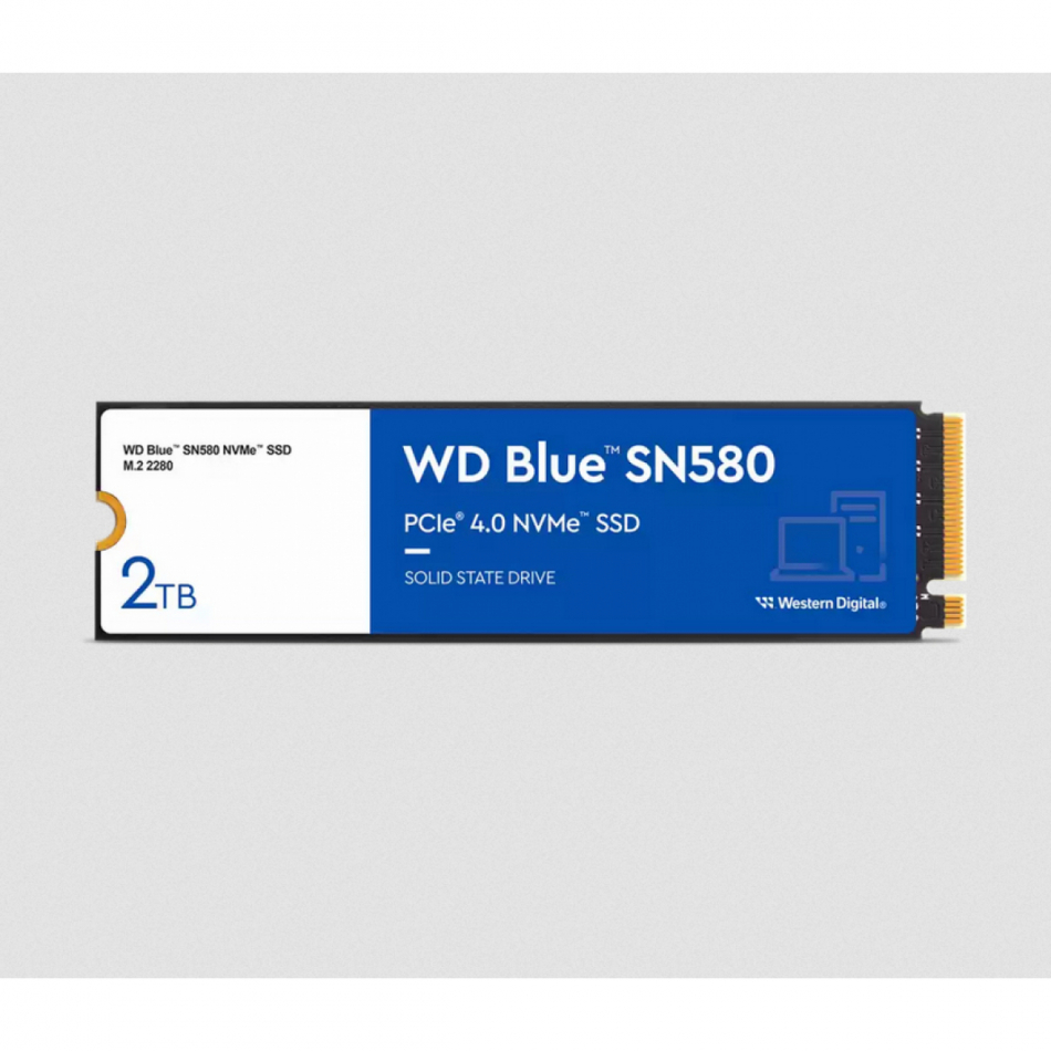 SSD WD Blue 2TB SN580 NVME M.2 PCIe 4.0 x4 WDS200T3B0E