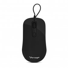MOUSE VORAGO ÓPTICO MO-102/N, ALÁMBRICO, USB, 1600DPI, NEGRO
