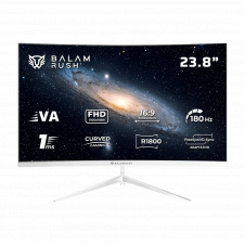 MONITOR BALAM RUSH 23.8″ CURVO FHD 180 HZ RGB FREESYNC BLANCO