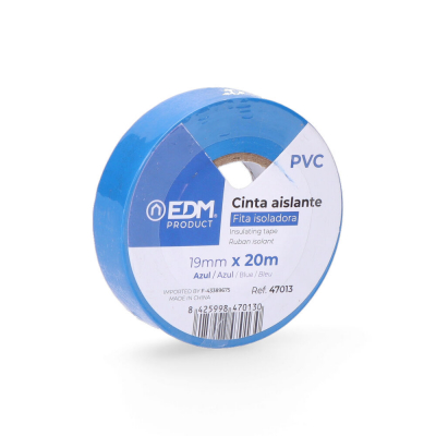 Cinta aislante calidad supra azul 20 m x 19 mm