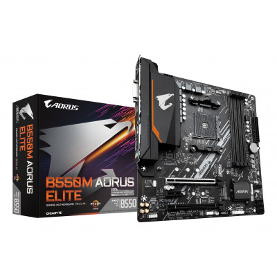 Gigabyte B550M AORUS ELITE Zócalo AM4 micro ATX AMD B550Gigabyte Aorus Placa Base B550M ELITE mATX AM4