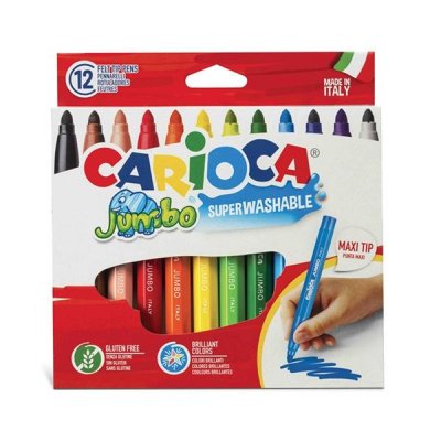 CARIOCA C.12 ROTULADORES JUMBO COLORES SURTIDOS