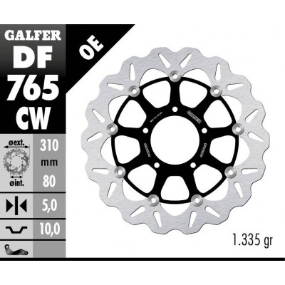 Disco de freno Wave® GALFER DF765CW