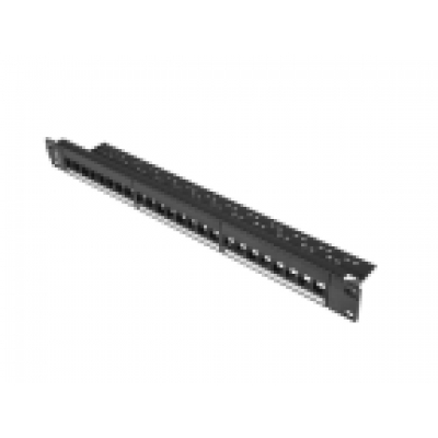 PATCH PANEL LANBERG 24 PUERTOS 1U RACK 19 PARA MODULOS KEYSTONE NEGRO
