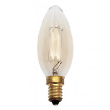 Bombilla Incandescencia Vintage Vela 25w E14 35dx96 Calida