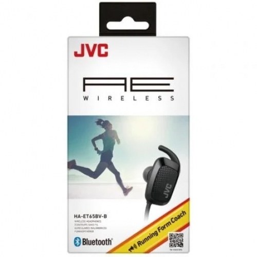 Auriculares Inalámbricos Deportivos JVC HAET65BV/ con Micrófono/ Bluetooth/ Negros