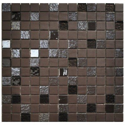 MOSAICO VIDRIO 31 X 31 CM. MIX ANTRACITA