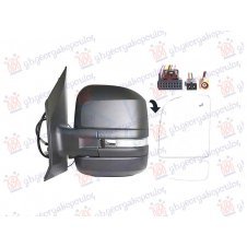 RETROVISOR ELECTRICO CALEFACTABLE PLEGABLE CORTO (INTERMITENTE &PUNTO CIEGO/ANTENA) (10 PINES) (CALIDAD A) (CONVEXO)