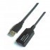 Aisens Cable Extensión Usb 2.0 Prolongador Con Amplificador, Tipo A Macho A Tipo A Hembra, 5 M
