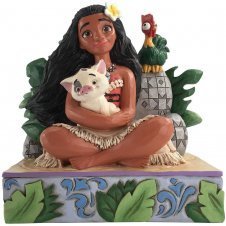 Figura enesco disney vaiana moana con pua y hei hei